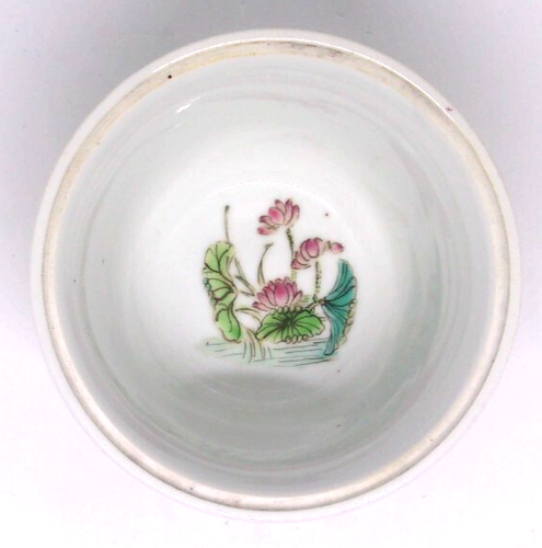 CHINESE ( Republic Period ? ) FIGURAL PORCELAIN BOWL - Blue Qianlong Seal Mark . - Picture 7 of 9