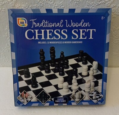 Traditionelles Schachspiel aus Holz ~ Games Hub