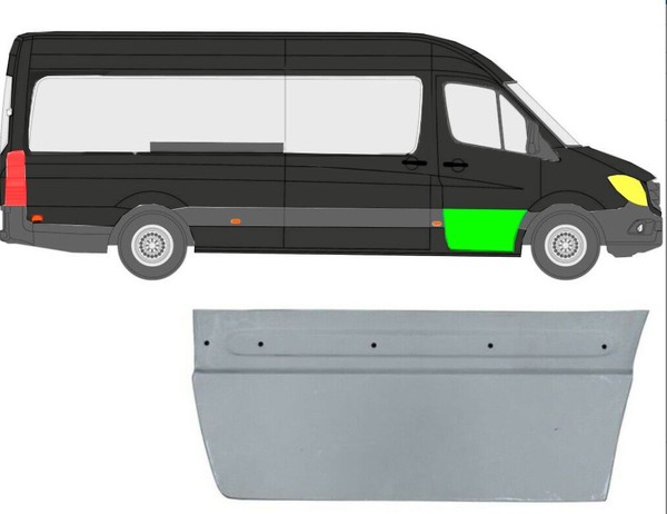 TüRleiste FüR Mercedes Sprinter 2006 – 2022 Vorne Rechts-image
