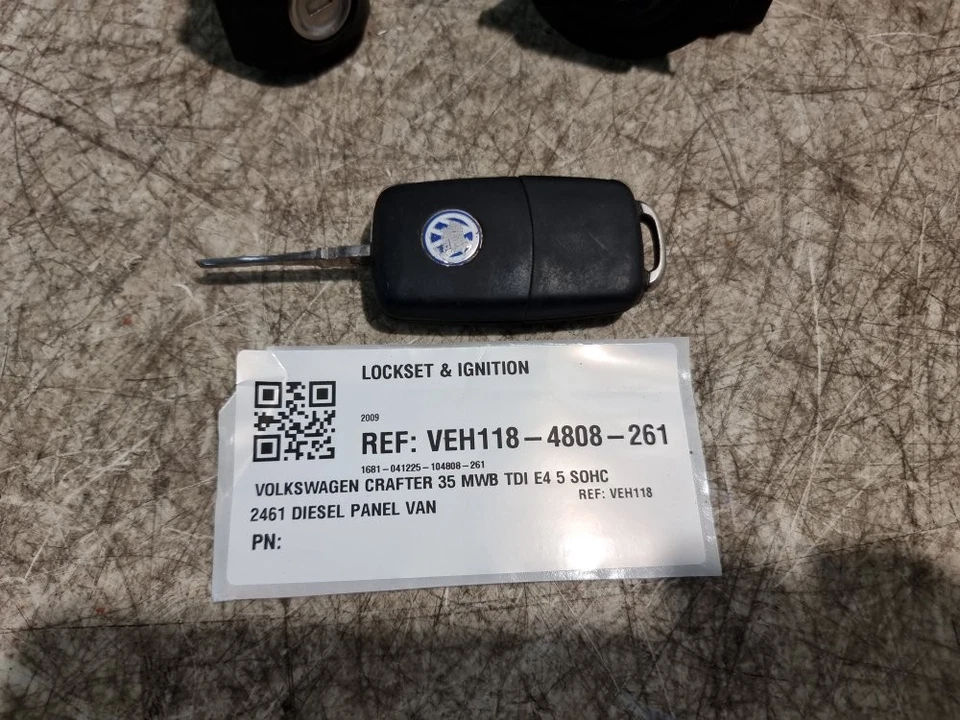 Volkswagen Crafter Ignition Switch & Key &Door Lock 2.5 2009 MK1 OEM A9065452608 - Image 3 of 4