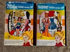 TWO VINTAGE BARBIE 1962 FASHION Embroidery Sets  MIDGE 5000, SKIPPER 5301
