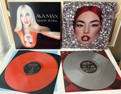 Ava Max Heaven & Hell Neon Orange/ Diamonds & Dancefloors Silver Vinyl Bundle