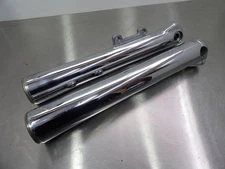 04 Harley Softail Deuce FXSTDI lower chrome fork slider leg tube set 46067-00