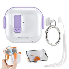 For Airpods Pro 3 2025/4th/3/2/1 Rugged Headphone Case with Stand for Phone