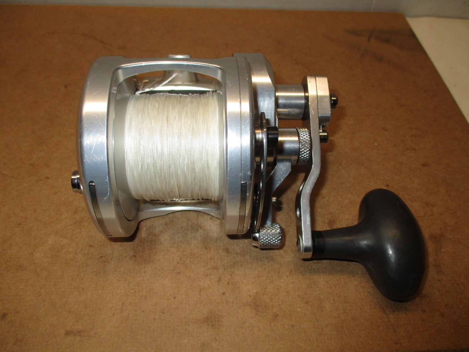 Hx 5/2 ** 2- Speed Silver Aluminum Fishing Reel ** Rh**65 Lb