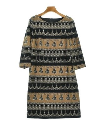 MAX MARA WEEK END LINE Dresses BlackxGrayBeigexWhite(Patterned) 2200683901023