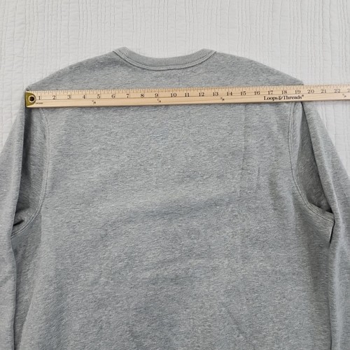 J. Crew Authentic Fleece Sweatshirt Men's Large Grey Long Sleeve Bird Dog NWOT - Picture 12 of 17