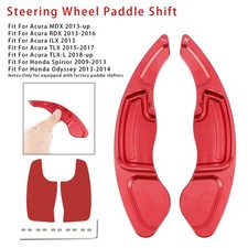 Steering Wheel Paddle Shifter Extension For Acura MDX RDX TLX Aluminium Red