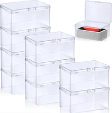 10 Pcs Clear Playing Card Cases Trading Playing Card Deck Case Storage Box Organ