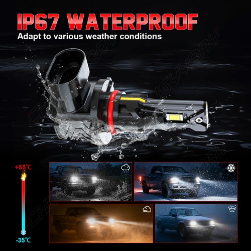 Para fit Toyota Corolla 2009-2013 Combo LED Faros+Bombillas luz antiniebla 6000K - Picture 6 of 18