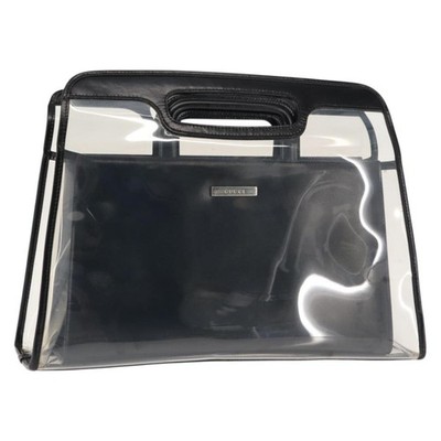 GUCCI Hand Bag Vinyl Black Clear Auth ep11074 | eBay