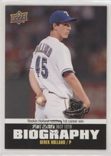 2010 Upper Deck Season Biography Derek Holland #SB-43 9h3