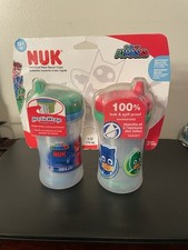 NWT NUK PJMASKS Insulated Hard Spout Cups 12 Months 9oz 100 Leak Spill Proof