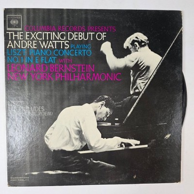 Columbia ML 5858 Andre Watts Liszt Piano Concerto Vinyl Record 12'' Mono