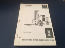 Steinbock Elektro-Fahrersitz-Gabelstapler EFG 1 E  Ersatzteil-Liste