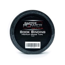 Gaffer Power Black Bookbinding Tape - 2" X 15 Yards  Durable, Acid-Free, Americ