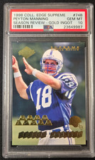 1998 Collectors Edge Supreme Season Review Peyton Manning #74B Gold Ingot PSA 10