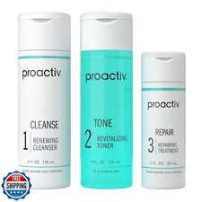 Proactiv 3 Step Acne Treatment System with Benzoyl Peroxide Face Wash, Exfoli...