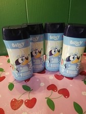 4 Bottles BLUEY 3-in-1 Body Wash Shampoo  Conditioner.Berry Scent 8oz Each.