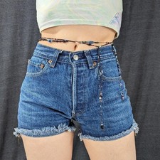 Vintage 80's Levi's 501 XX Cut Off Shorts 25" Waist Made In The USA.