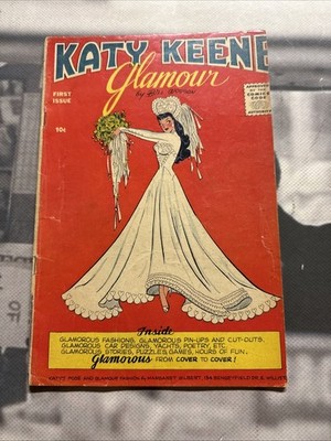 KATIE KEENE GLAMOUR  # 1  GOLDEN AGE ARCHIE 1957 Error Trim B16I