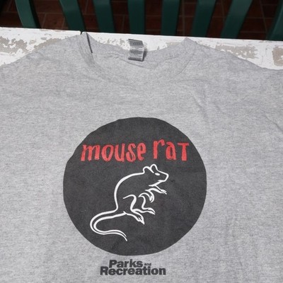 Parks And Recreation Mouse Rat T Shirt 2012 TV Show Andy Dwyer Rock Band Size XL