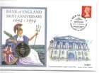 Misc GB Comm/FDC - 300th Ann Bank of England with Coin - 199 (Misc235)