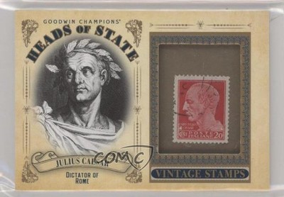 2020 Upper Deck Goodwin Champions Heads of State Stamp Relics Julius Caesar 1ln4
