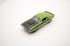 Auto World 1970 Dodge Challenger T/A Lime Green Black 1:64 Diecast Loose