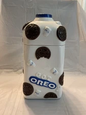 Rare Vintage Nabisco Oreo Cookie Milk Jug Cookie Jar Canister by Houston Harvest