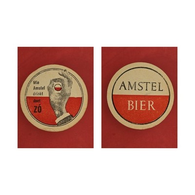 Amstel Wie Amstel drinkt doet Zó Brauerei Bierdeckel Bier