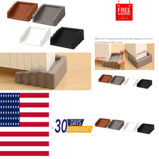 4Pack Door Stoppers Doorstop, Rubber Door Stoppers Wedge, Doors Stops for Door