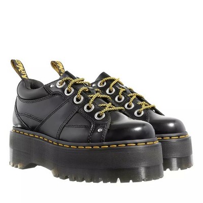 Dr. Martens Women's 5-Eye Max Platform Shoes, Black-Buttero, 9 US 