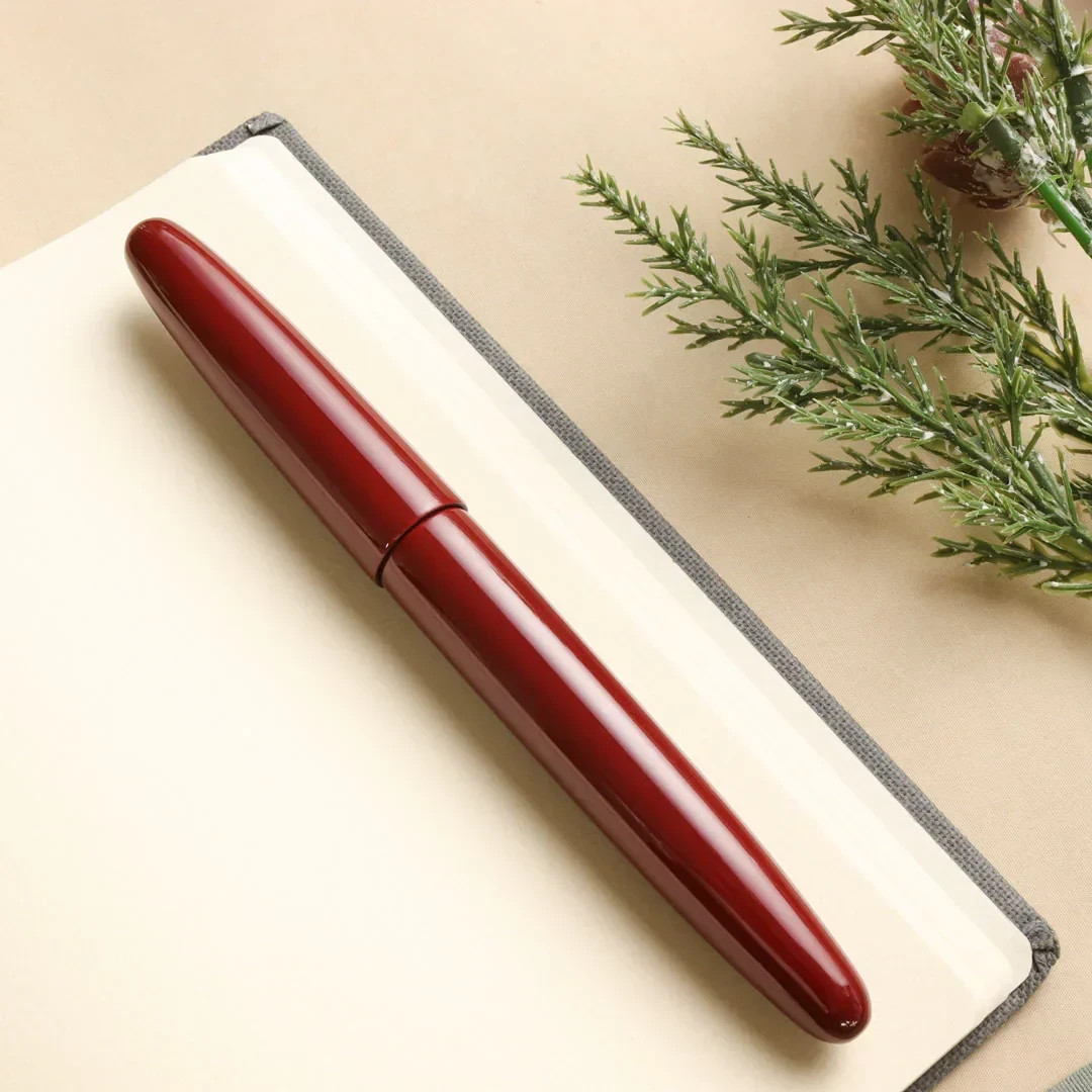 Wancher Dream Pen Aka Tamenuri stylo plume d'exception en laque rouge Urushi