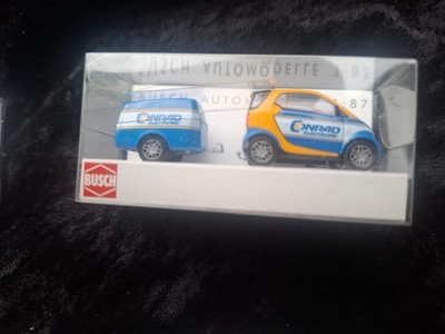 Busch 48956 - Smart Fortwo mit clevertrailer - Conrad Electronic - neu in OVP