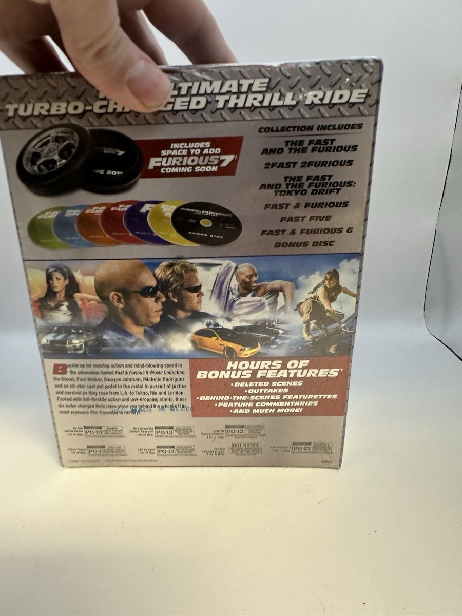 Fast & Furious DVD Collection 1-6 Limited Edition 7 Disc Box Set