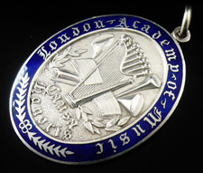 Серебро Sterling Silver Enamel Pocket Watch
