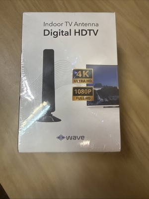 Wave Indoor TV Antenna 4K Ultra HD  100+ Free HDTV Channels 1080P Sealed New