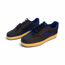 Nike Court Vision Zapatillas bajas azul marino/beige suela de goma Reino Unido 8,5 para hombre