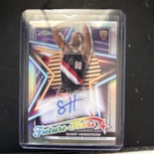 2023-24 Topps Chrome Scoot Henderson Future Stars Auto RC Rookie #FSA-SH Silver