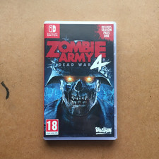 Nintendo Switch Game Zombie Army 4 Dead War Game Cartridge with Case