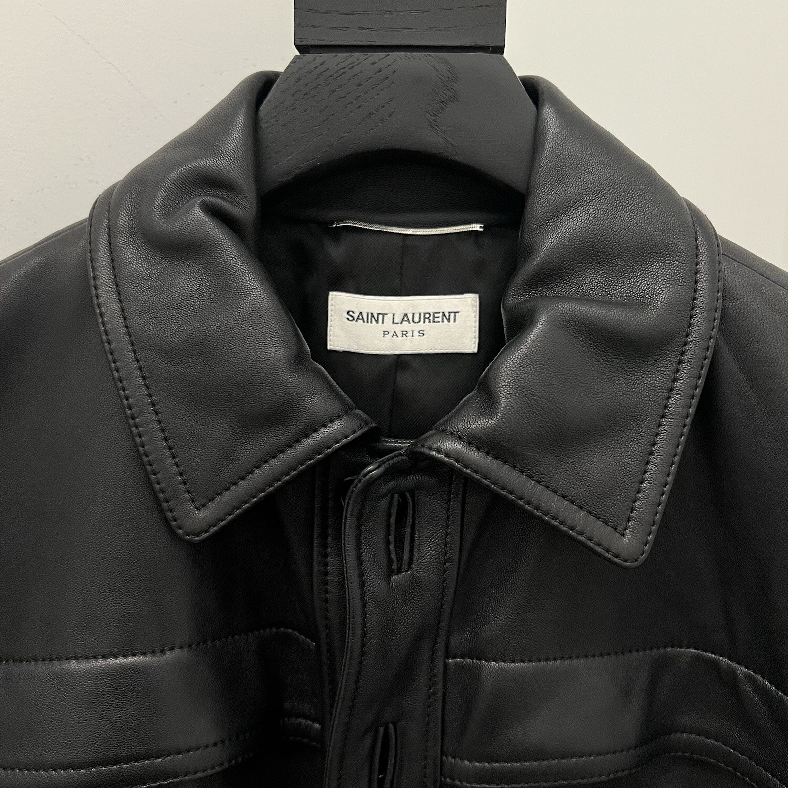 Saint Laurent Leather Jacket In All Sizes image 3