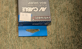 Sega Saturn 6ft AV A/V Audio Video Lead / Cable Gold "BRAND NEW IN BOX"