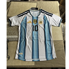 adidas Argentina National Team Lionel Messi #10 Soccer Jersey Blue/White M