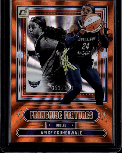 2025 Donruss WNBA Franchise Features Orange Laser Arike Ogunbowale #3 /399