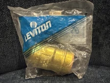 Leviton Light Socket Brass Lamp Holder 261B Gold Brass 635-10083 New Made in USA