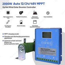 2000W MPPT Wind Solar Hybrid Boost Charge Controller for 12/24/48V Wind Turbine