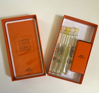 Hermès Cartes à Nouer Gift Set Sample Size 4 x 2 ml Fluid Fragrance