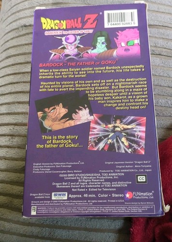 Dragon Ball Z Bardock The Father of Goku Uncut Version VHS 2000 - Imagen 3 de 5