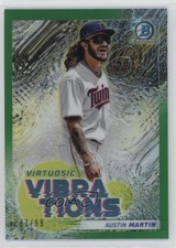 2022 Bowman Virtuosic Vibrations Green Refractor 87/99 Austin Martin #VV-5 15sd
